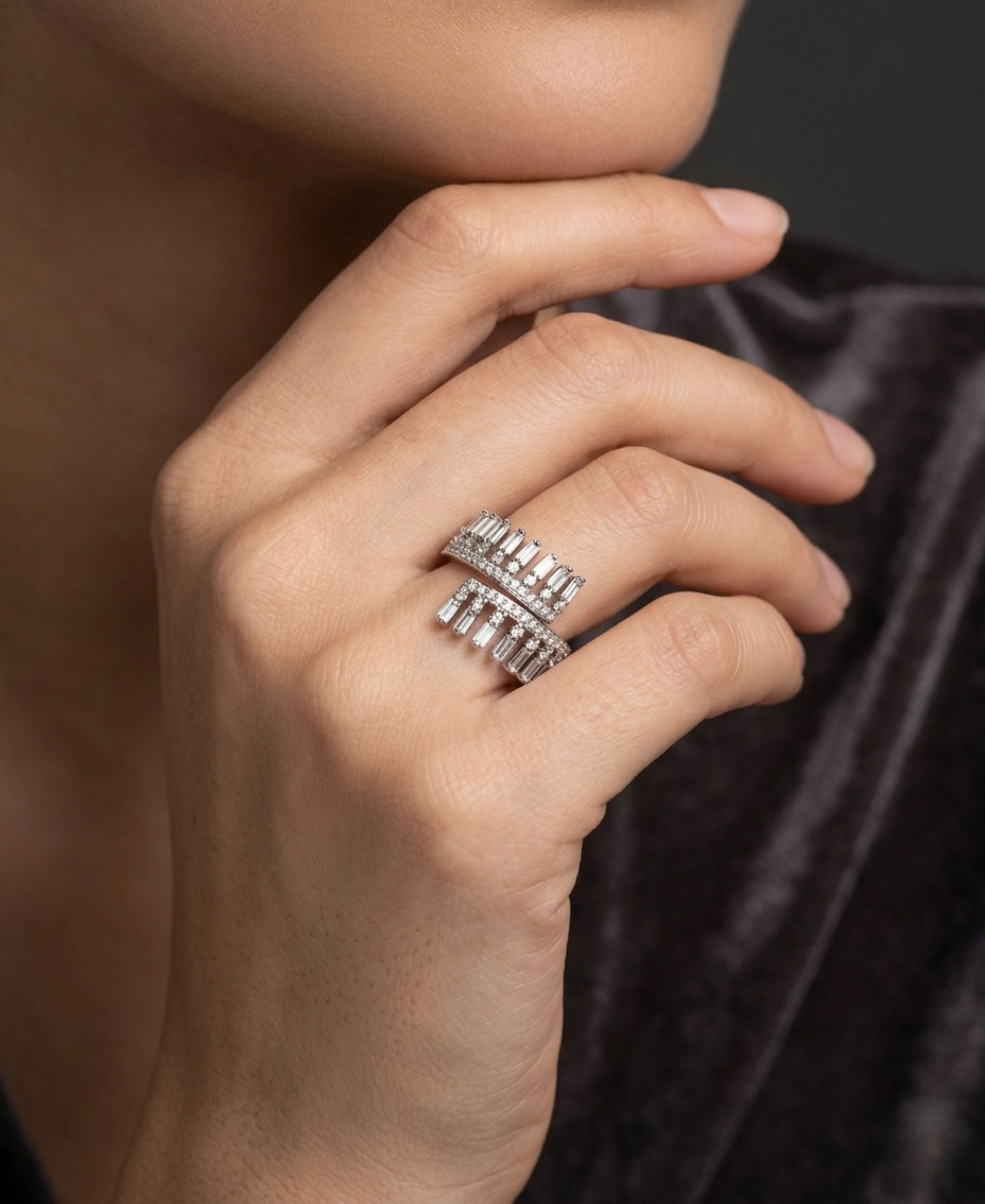 SS Silver Crown Ring