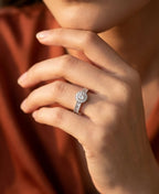 SS Silver Diamond Ring