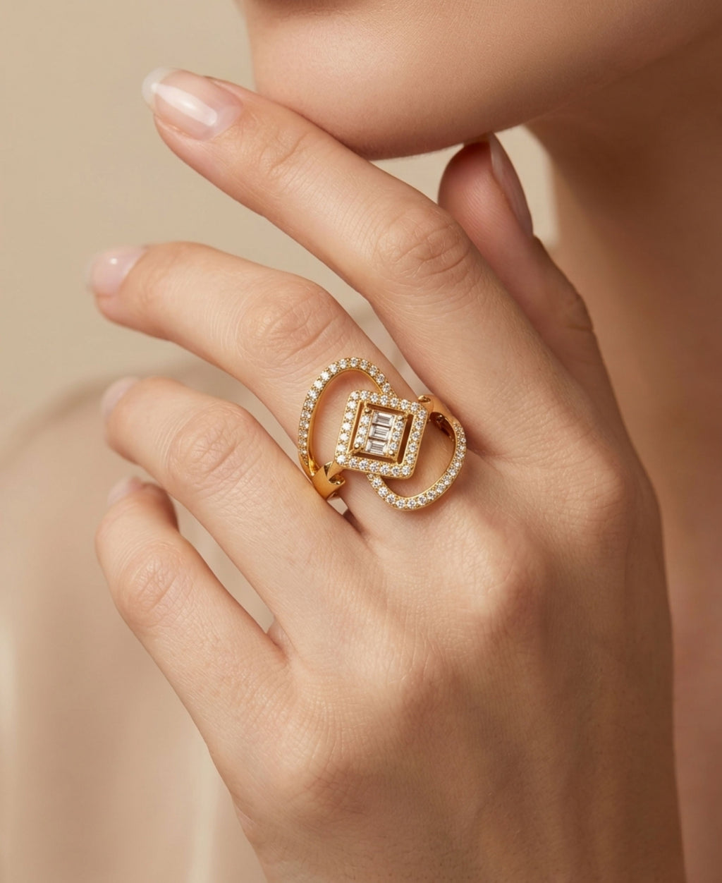 SS Eligant Gold Ring