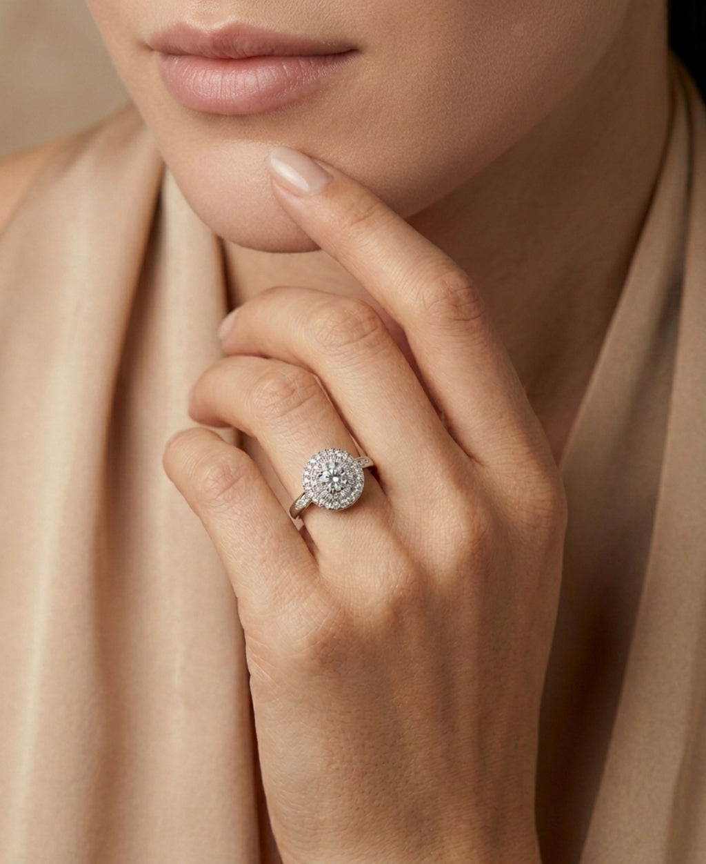 SS Oval Gold Ring