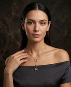 SS BUTTERFLY DROP NECKLACE
