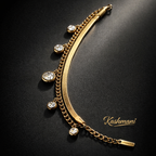 SS DOUBLE CHAIN ROMAN BRACELET