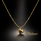 SS GOLD HEART PENDANT NECKLACE