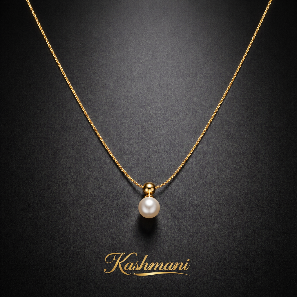 SS GOLD PEARL PENDANT NECKLESS