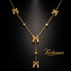 SS BUTTERFLY DROP NECKLACE