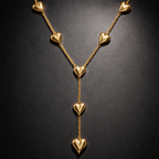 SS HEART DROP NECKLACE