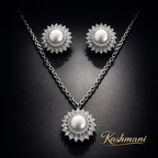 SS PEARL NECKLACE SET