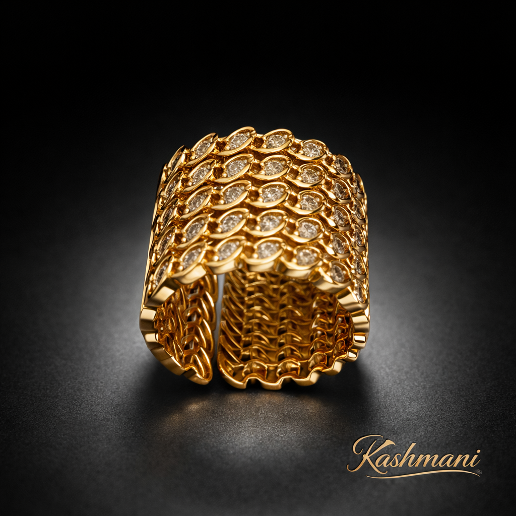 Golden Cuff Ring