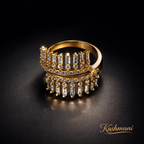 SS Golden Crown Ring