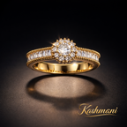 SS Gold Diamond Ring