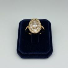 SS Oval Gold Ring