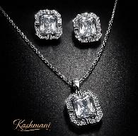 SS ZIRCON NECKLACE SET
